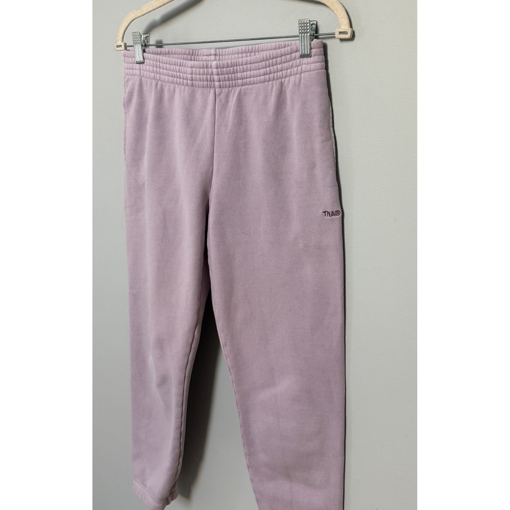 Aritzia TNA Sweatfleece Cozy Fleece Perfect Fit Joggers Lavender Purple Small - Picture 11 of 11